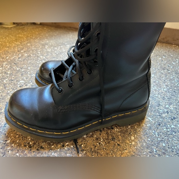Dr. Martens Black Combat Boots - Picture 6 of 7
